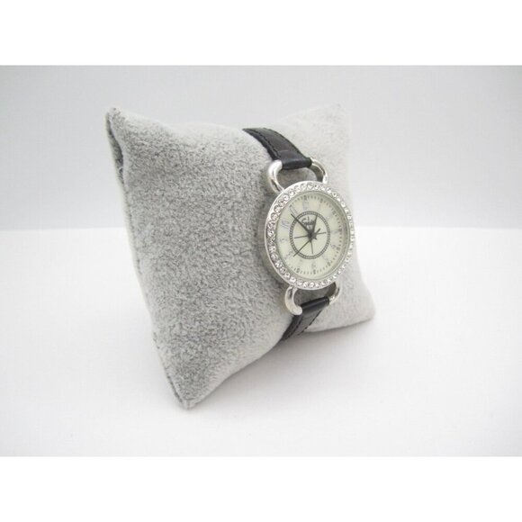 Women Speidel Crystals Quartz WR Analog 28mm Round Watch (H746) "New Battery" - Picture 6 of 9